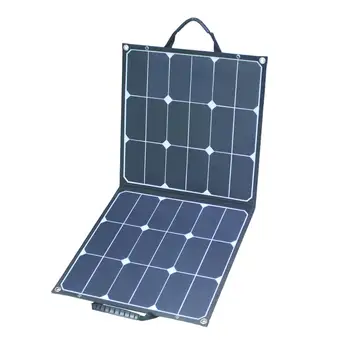 

Sunpower 40W 60W 80W 100W 120W 130W Foldable Solar Panel For Mobile Phone and Laptop Double Output Voltage