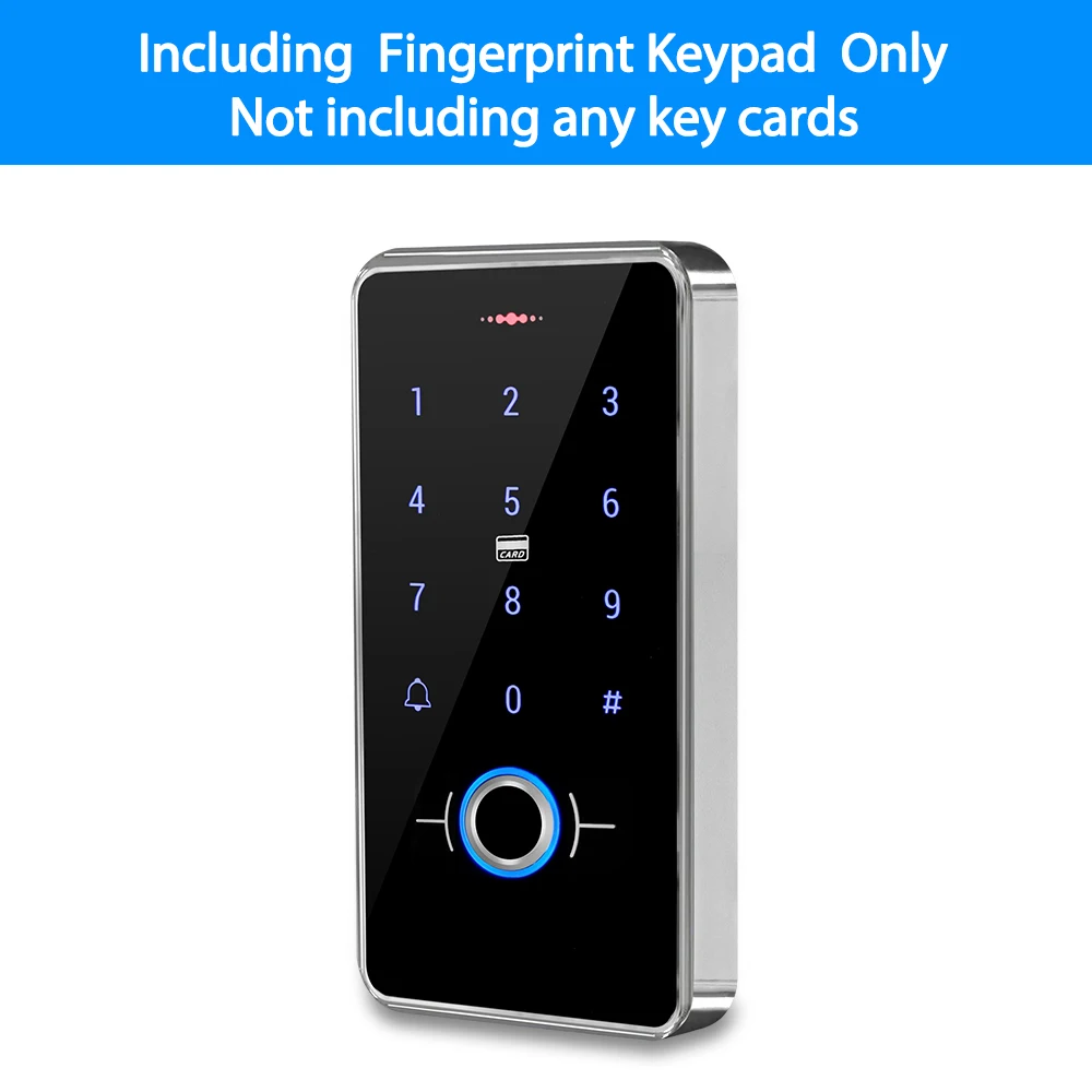 Outdoor IP68 Waterproof RFID Biometrics Fingerprint Access Control Keypad Touch Keyboard 13.56MHz Electronic Door Opener System best electronic door lock Access Control Systems