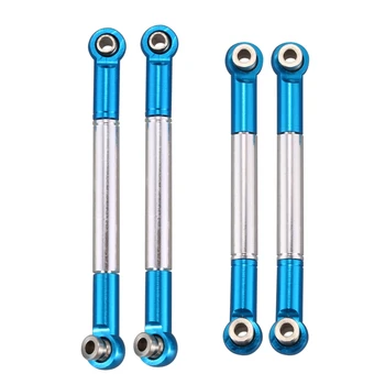 

4PCS Metal Front and Rear Tie Rods for C14 C24 Semi Truck Models Upgrade Accessories