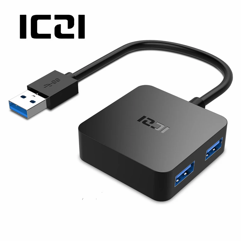 ICZI usb-концентратор 4 порта USB 3,0 для ПК Аксессуары для ноутбуков Macbook Air DELL hp LENOVO ASUS