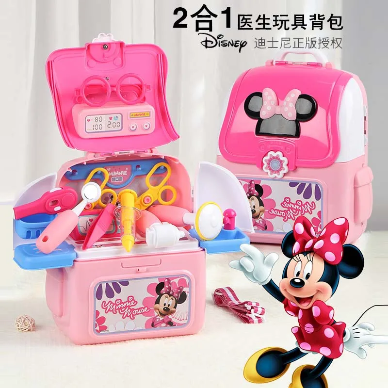 Elsa Mickey Minnie Mouse niños juguetes para juego de imitación médico  Juguetes | Juguetes juego mochila niños que Doctory juguetes regalos -  AliExpress