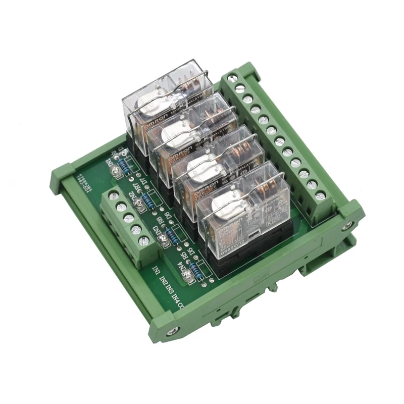 Din рейка крепление Ac/Dc 12 V/24 V Управление 2 Spdt 16A Мощность триггерный релейный модуль, Omron G2R-1-E.X1