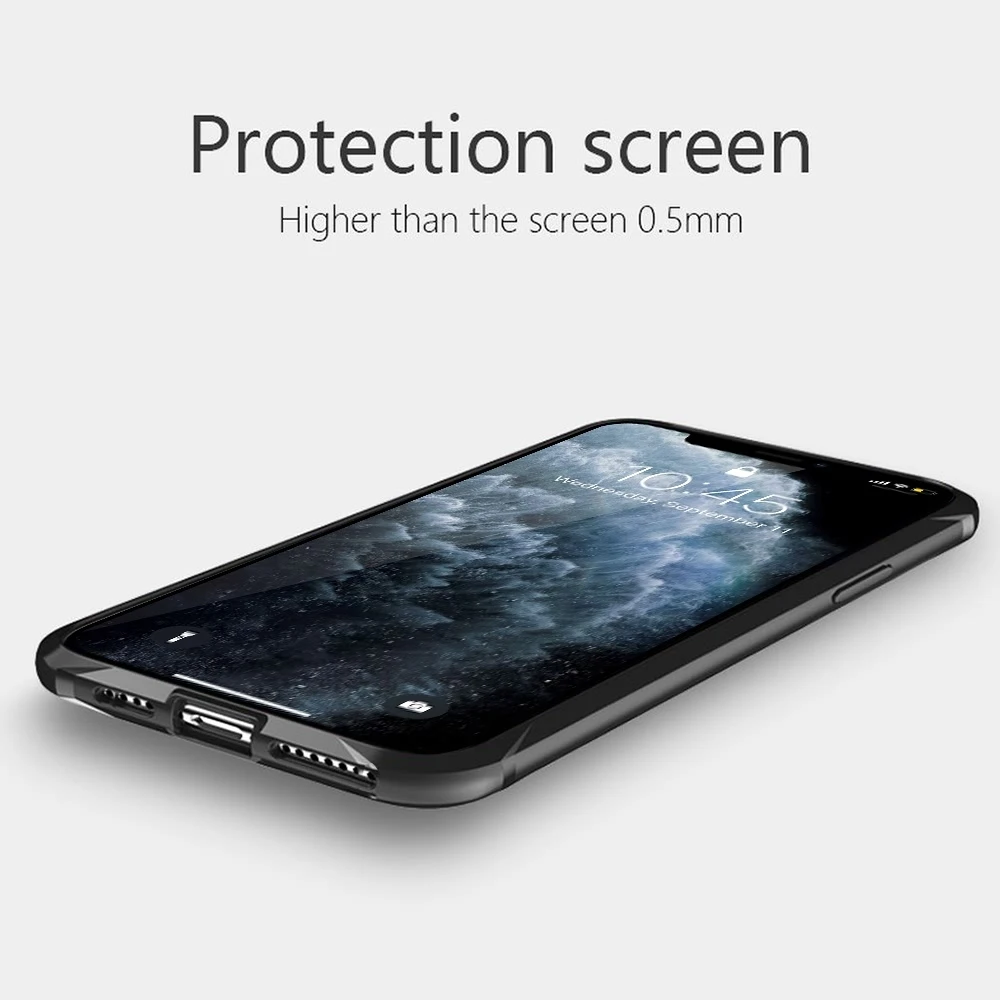 LLZ. COQUE противоударный чехол для IPhone 11 Pro Max бампер Гибридный Тонкий чехол для Iphone 7 8 Plus Прозрачный чехол для Iphone X Xs Xr Max