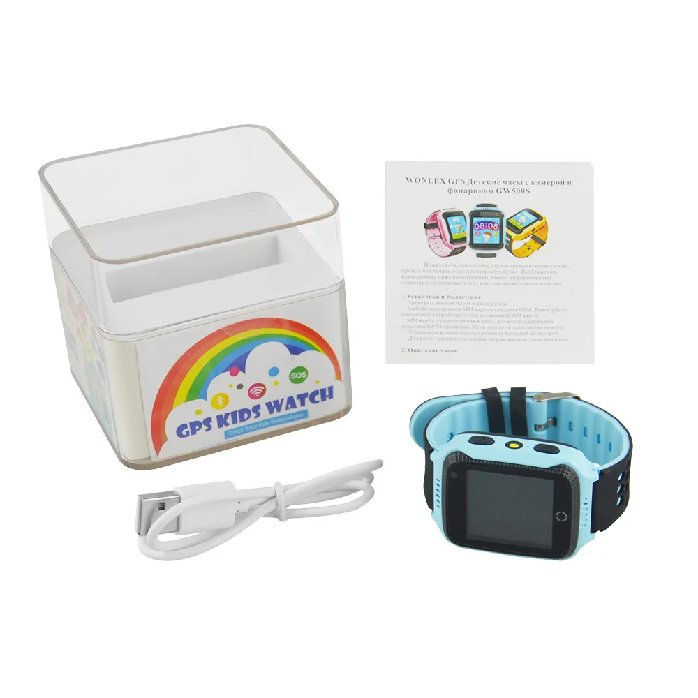 Blue with box Gps-часы Q528 1,44 дюймовый сенсорный экран gps Смарт-часы для детей с здоровьем и камера слежения электронный забор несколько местоположения - Цвет: Blue with box
