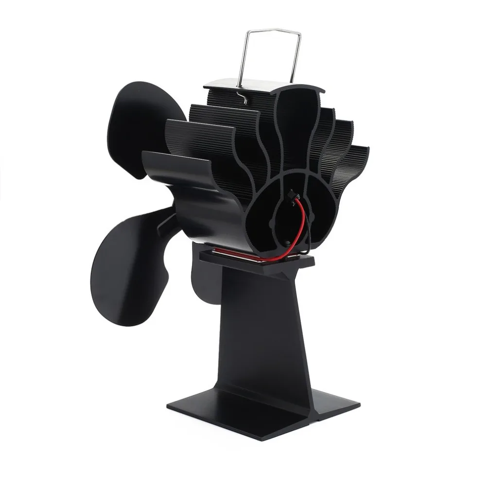 Hot 4-Blade Heat Powered Stove Fan for Wood / Log Burner/Fireplace- Eco