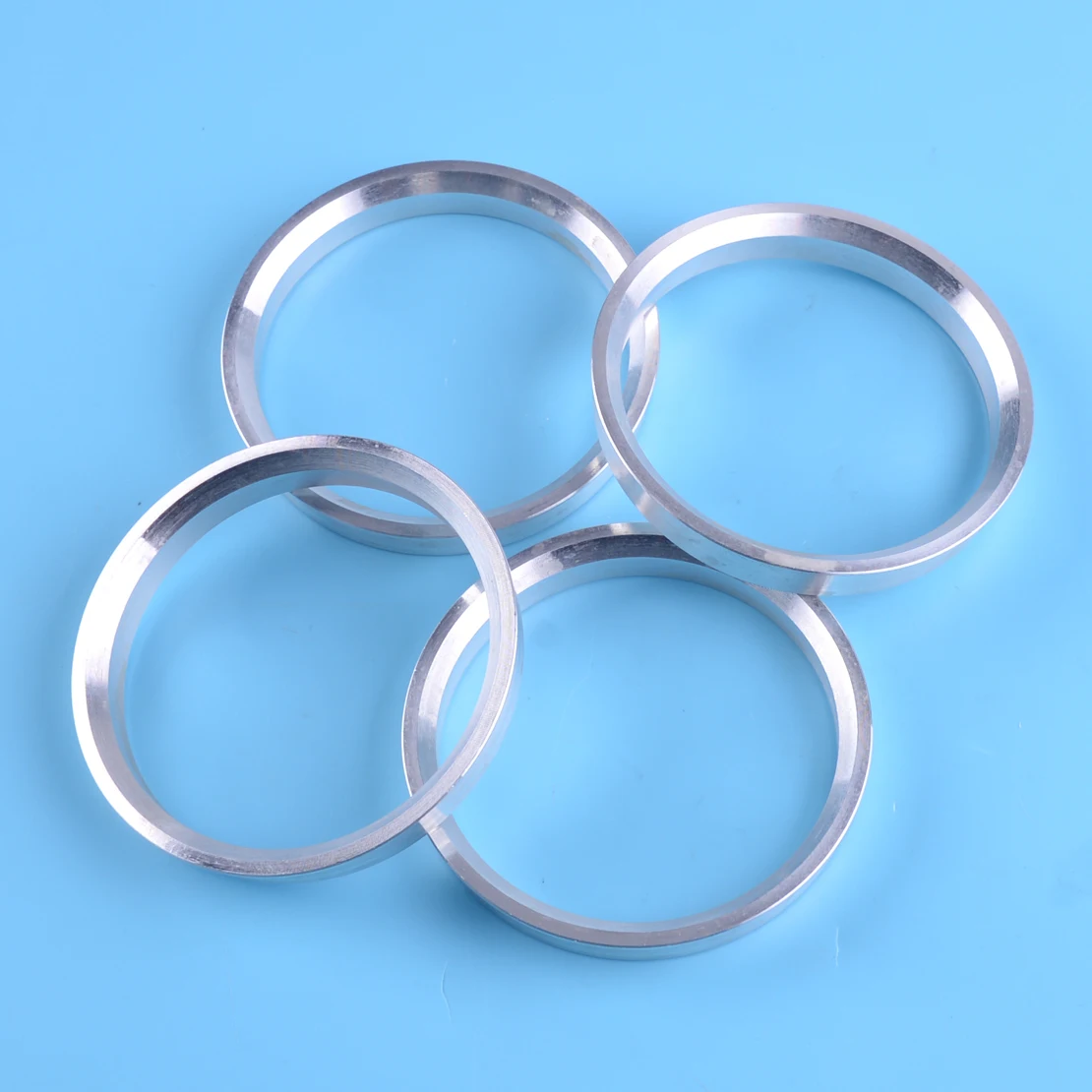 DWCX 4Pcs Silver Aluminum Alloy Wheel Spacer Hub Centric Rings 71.5mm OD to 64.1mm ID Universal | Автомобили и мотоциклы