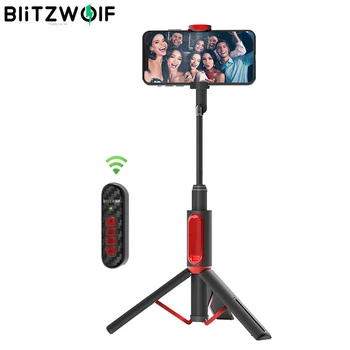 

BlitzWolf BW-BS10 Pro All-in-one bluetooth Upgrade Remote Control Selfie Stick Portable Retractable Tripod for iPhone for Huawei