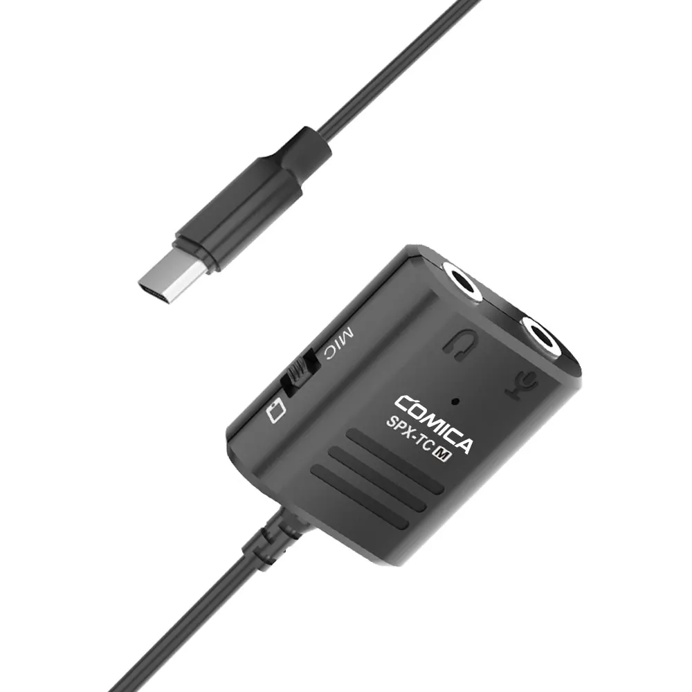 COMICA CVM-SPX-TC 3,5 мм TRS/TRRS конвертируется в USB TYPE-C аудио адаптер кабельного штекера для смартфонов Android 5,0 или выше