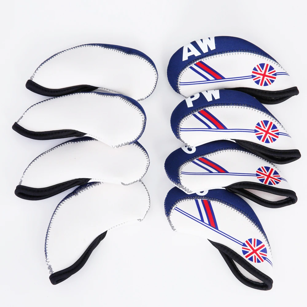 Durable Putter Cover Iron Putter Headcover 10PCS Gift Protect Outdoor Travel Golf Head Cover Sign Case Nylon Club