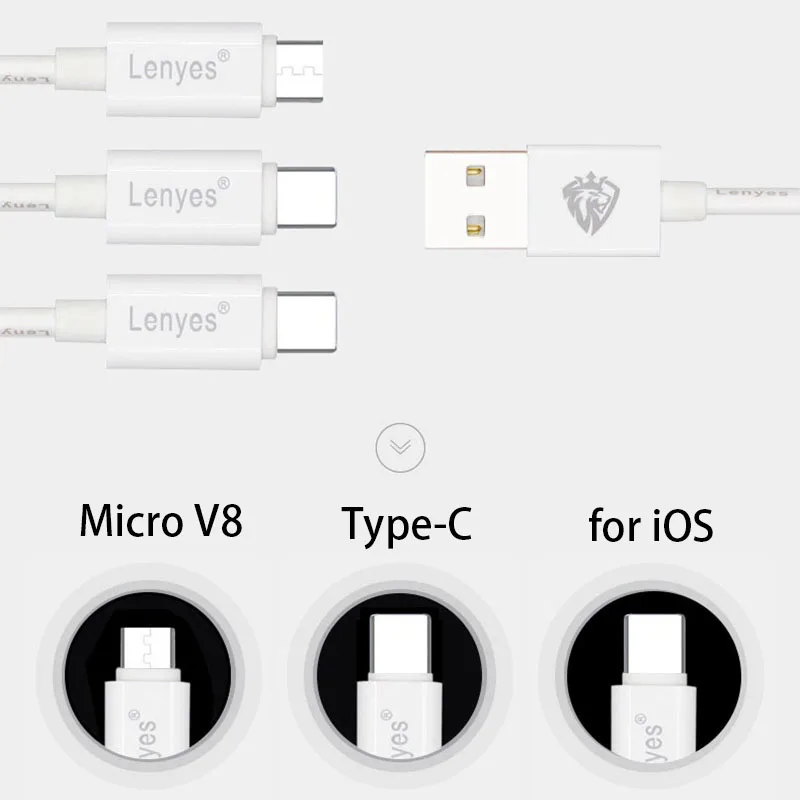 Lenyes 150 см ПВХ USB кабели для зарядки данных A Быстрая линия зарядного устройства для iPhone iPad samsung huawei Xiaomi домашняя машина с использованием LC702