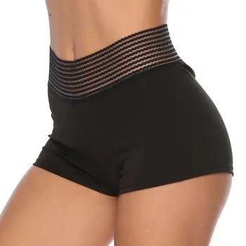 

2020 summer new hot pants belly lifting hip lifting yoga stripes high waist self-cultivation ventilation hot sale