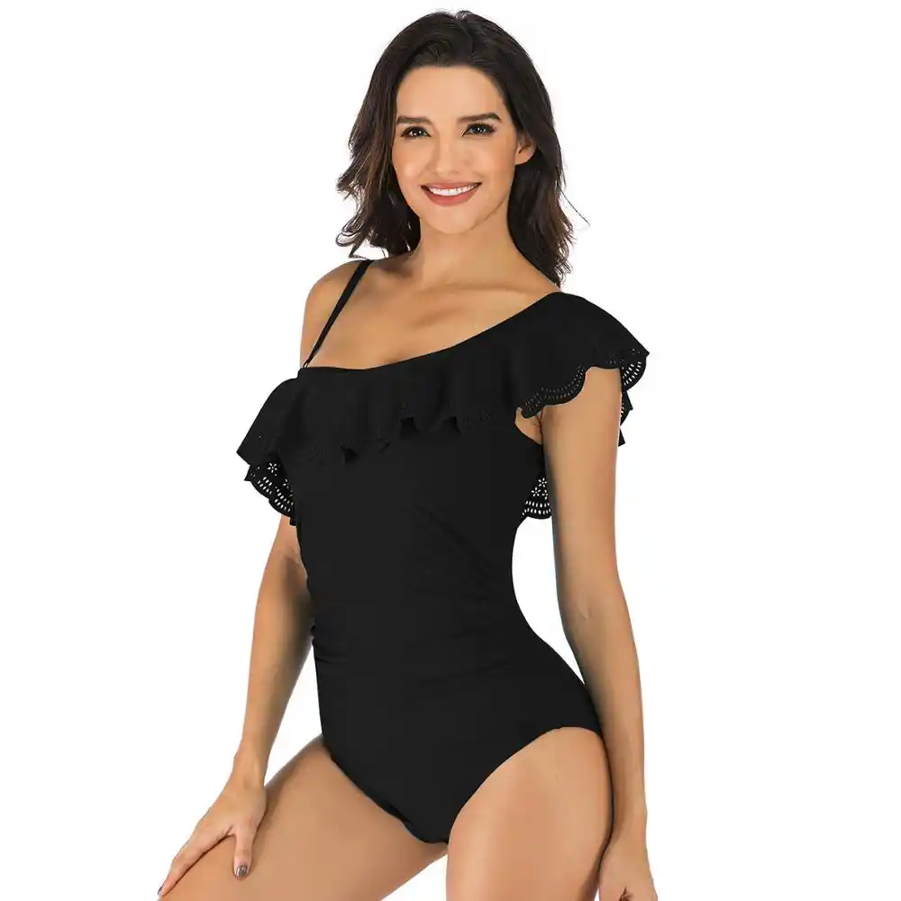 2 piece high neck swimsuit