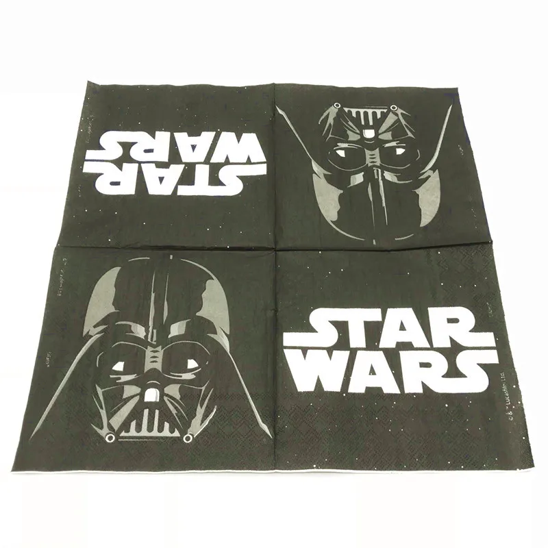 Star Wars Theme 83pcs/pack 10 People Use Birthday Party Decoration Flag Tablecloth Disposable Tableware Cup Plate Straw Supplies