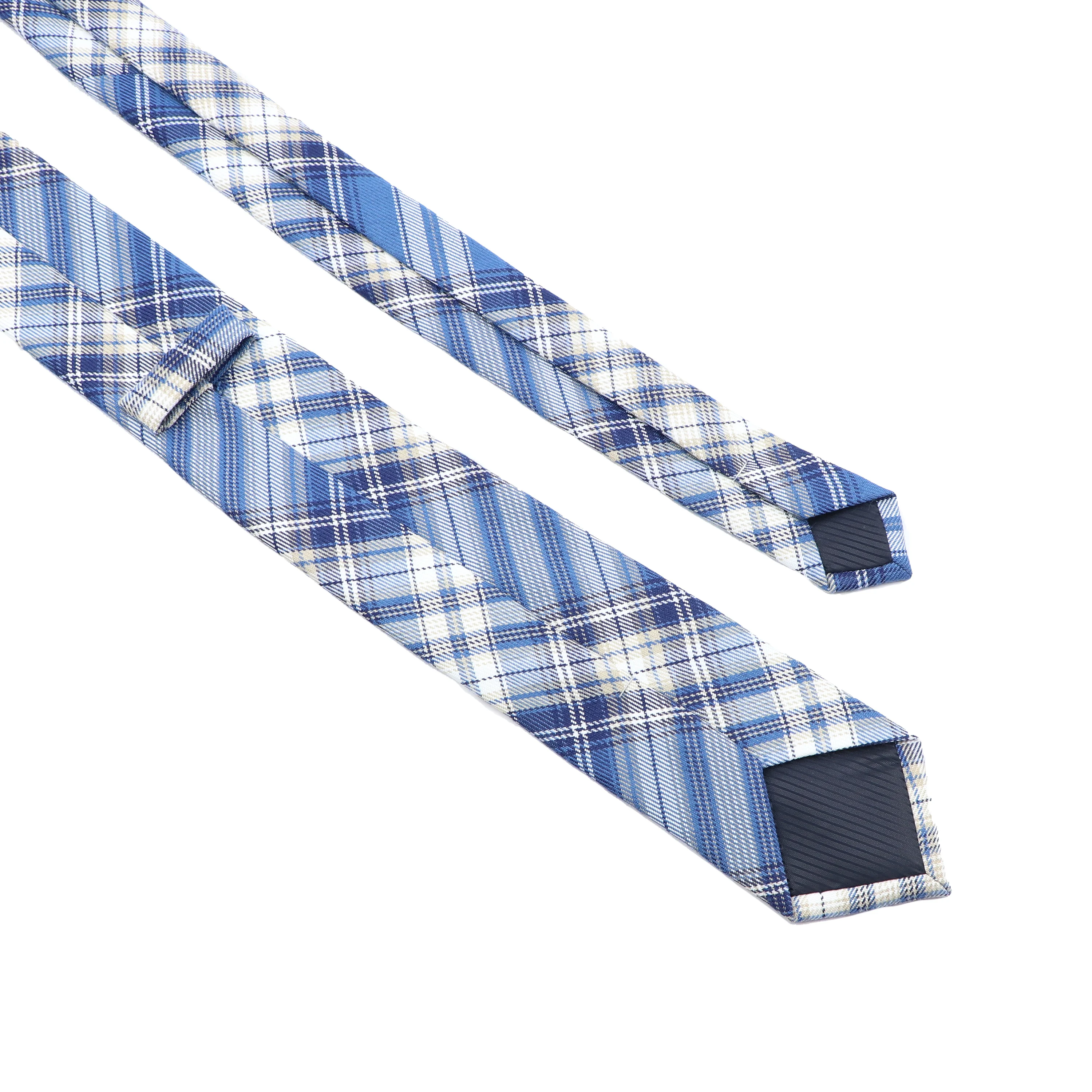 Plaid Tie For Men Women Soft Skinny Cotton TR Fabric Necktie For Wedding Bussiness Casual Man's Neckties Suits Flower Cravat