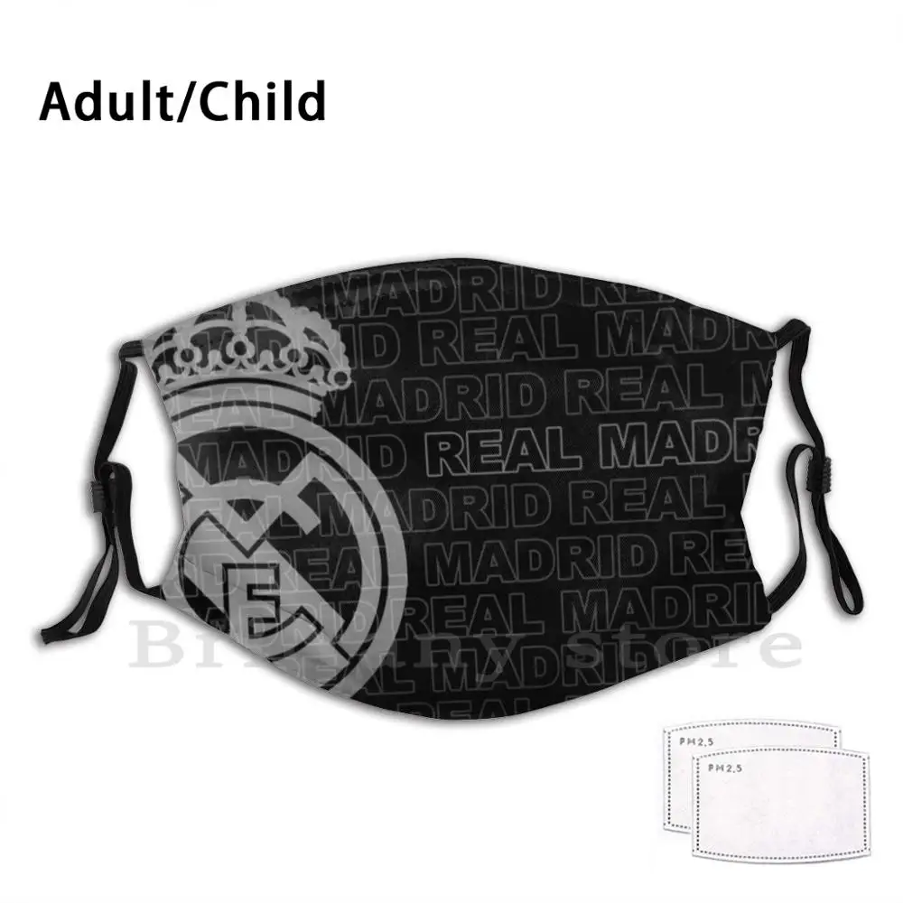 Щит евро клуб взрослые дети Pm2.5 фильтр DIY маска Bernabeu cahmпионы щит логотип Бензема