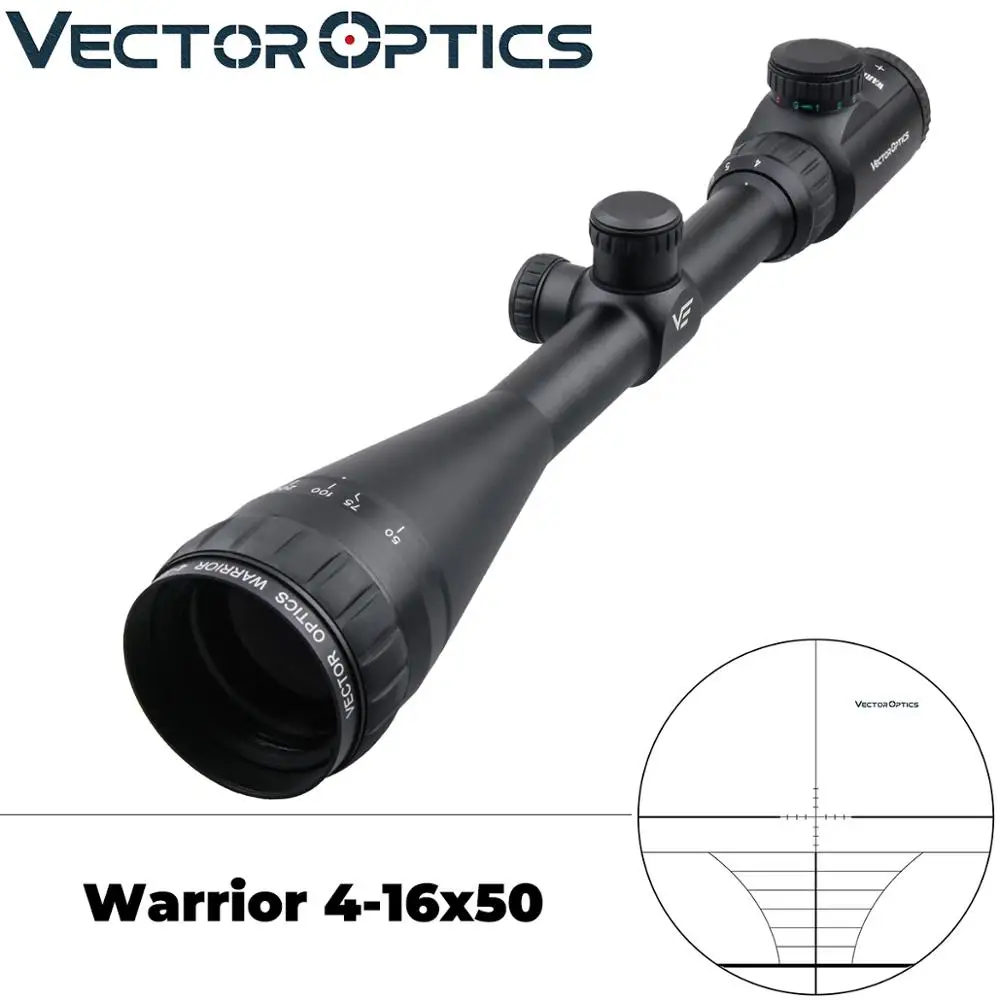 Прицел для охотничьей винтовки Vector Optics Warrior 4 16x50 AOE регулируемый объектив с мин