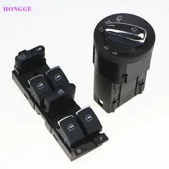 

HONGGE Chrome Master Window Fog Head light For Passat B5 Golf Bora MK4 3BD 959 857 3BD 941 531 3BD959857 3BD941531