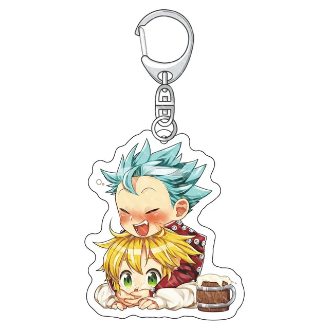 Sete pecados mortais Anime Meliodas  Sete pecados mortais Meliodas  Keychain-Anime-aliexpress