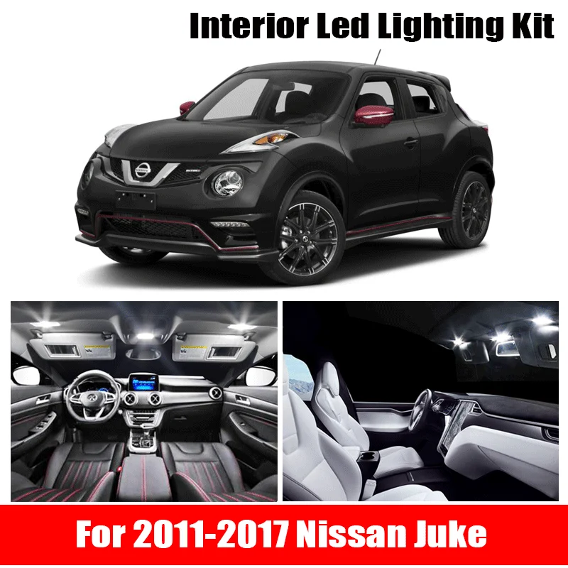 8pcs White Canbus Led Car Interior Lights Package Kit For 11 12 13 14 15 16 17 Nissan Juke Led Interior Lights Signal Lamp Aliexpress