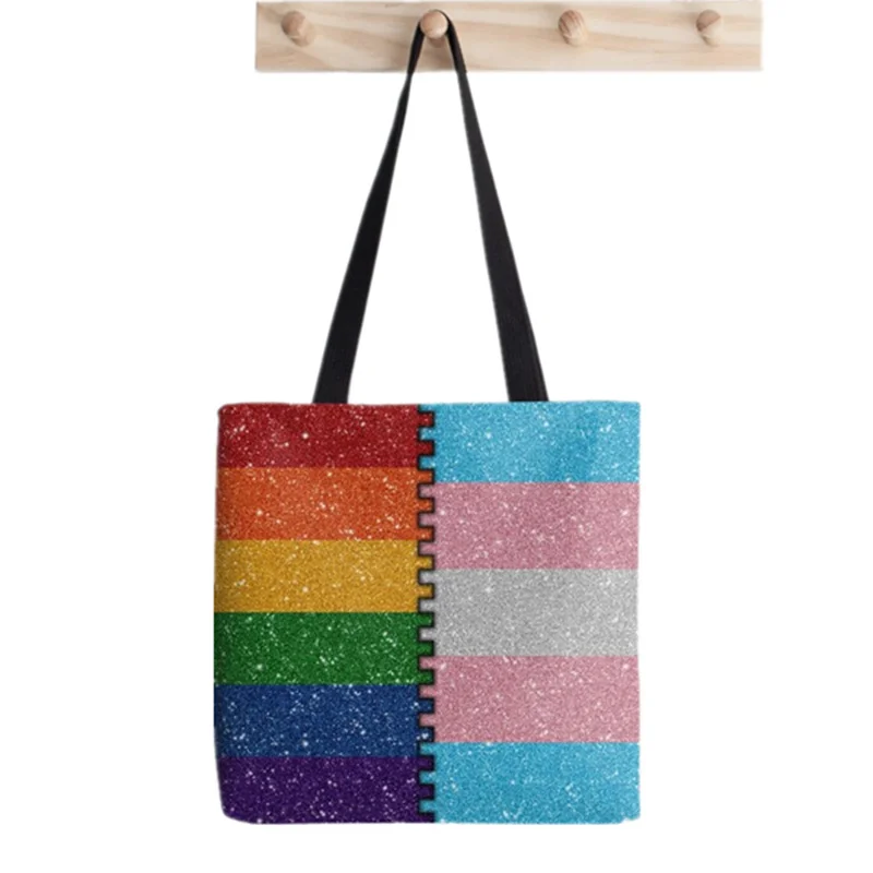 2021 Shopper Alpaca Art Tote Bag Painted Tote Bag women Harajuku shopper handbag girl Shoulder shopping bag Lady Canvas Bag