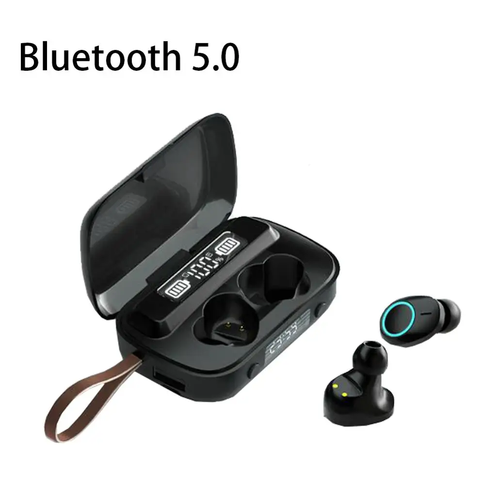 Wireless Head phones Bluetooth 5 0 Earphone TWS F9 HIFI Mini In ear Sports Running Headset Support iOS Android With Microphone