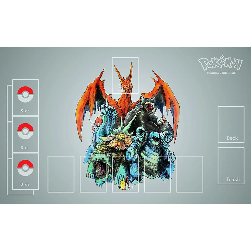 Pokemon Charizard Venusaur Pad Blastoise Nature Rubber Eco friendly Board Game Pad|Card Games| - AliExpress