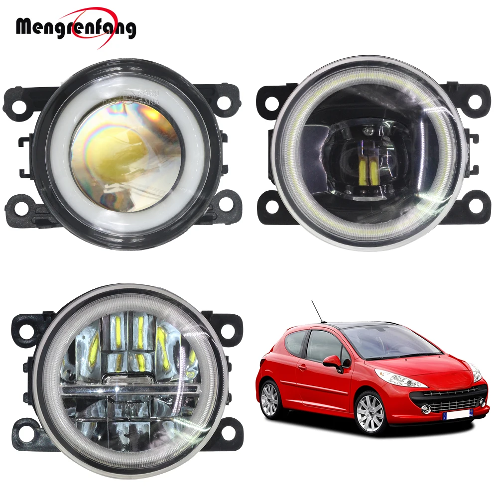 Phare antibrouillard LED pour voiture, anneau Halo, Angel Eye, feux  diurnes, DRL H11, 12V, KIT 207, 2006-2012, 2 pièces - AliExpress