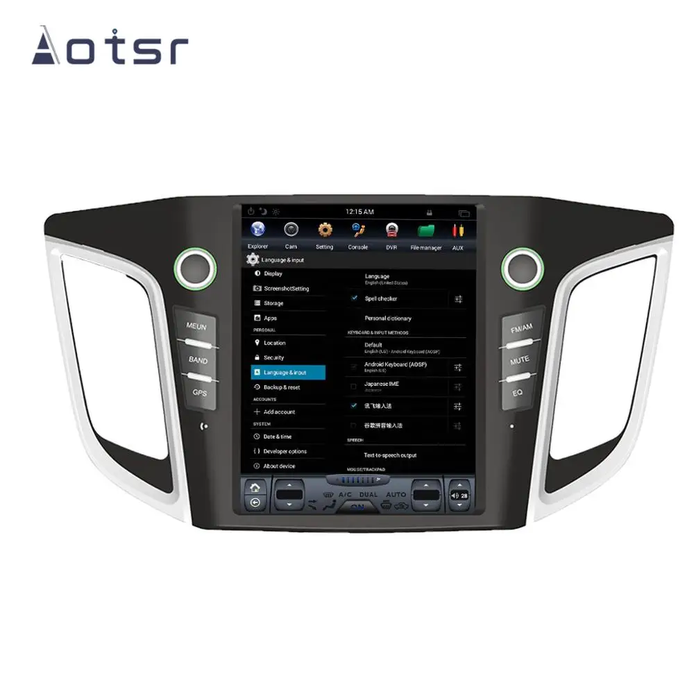 Aotsr Tesla 10," вертикальный экран Android 8,1 автомобильный DVD мультимедийный плеер gps навигация для HYUNDAI IX25- carplay Wifi