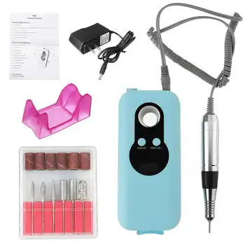 

US Plug 35000RPM Professional Electric Nail Drill Pen Handle File Polish Grind Machine Portable Rechargeable Manicure Pedicure