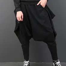 27-42, хит, осенние мужские новые модные персонализированные свободные брюки на молнии большого размера