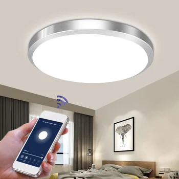 

Smart WIFI Ceiling Light 48W Dimmable LEDs Cloud Intelligence APP for Voice Remote Control Timing Function