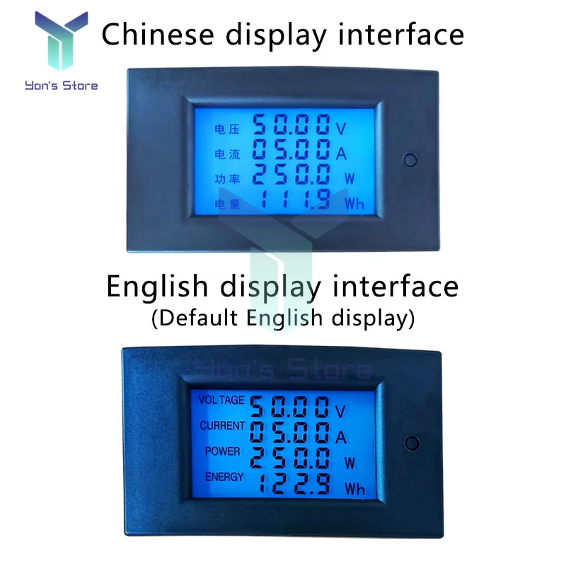 Misuratore Di Energia DC 100V 20A – Display Digitale Tensione Corrente – Voltmetro Amperometro