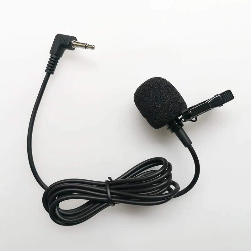 2.5mm 3.5mm Mono Condenser Microphone Collar Clip Metal Interview Recording Megaphone Amp Mini | Электроника