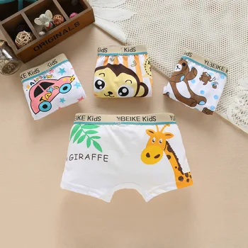 

Kids Boys Underwear Cartoon Animal Children's Shorts Panties for Baby Boy Boxers Monkey Giraffe Teenager Underpants 1-10T