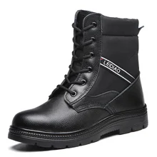 Рабочая защитная обувь; плюшевые теплые зимние ботинки; мужские ботинки; безопасная обувь из стали; Мужская Нескользящая небьющаяся обувь; ботильоны