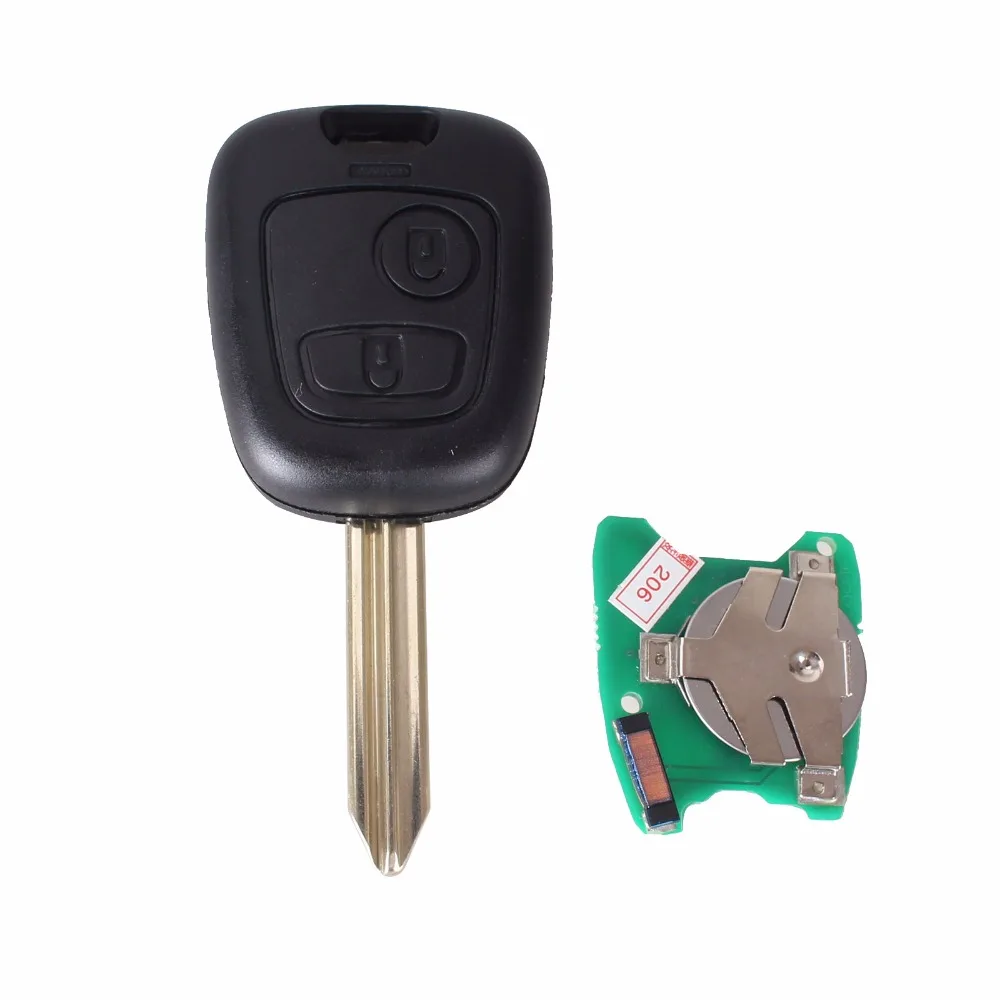 KEYYOU 2 кнопки дистанционного ключа автомобиля 433 МГц ID46 Электронный чип для Citroen Xsara Picasso Berlingo авто ключ