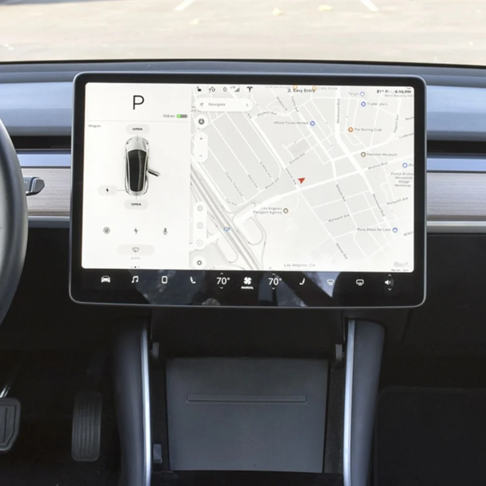 Для Tesla модель 3 автомобильный навигационный монитор защита экрана Защитная пленка из закаленного стекла фольги наклейка аксессуары