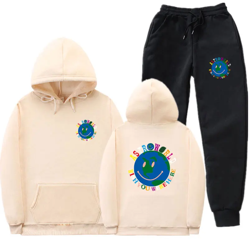 Трэвиса Скотта ASTROWORLD толстовка с капюшоном Wish You WAS Here хип-хоп Уличная одежда для мужчин и женщин модные толстовки с принтом наряд - Цвет: Khaki MK224