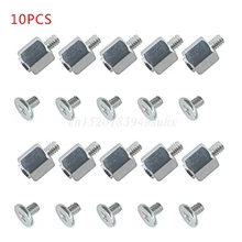 10 Set Hand Mounting Kits Stand Off Screw Hex Nut for A-SUS M.2 SSD Motherboard 