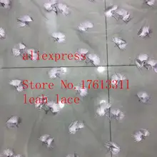 5 ярдов/сумка LF121#3 многоцветный Вышитый цветочный узор Французский Минимализм стиль ткань используется в свадебных платьях