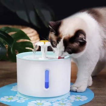 

Charcoal Filters Drinking Fountain Large Capacity Hygienic LED Water Dispenser Cat Feeder Drink Filter USB Powered