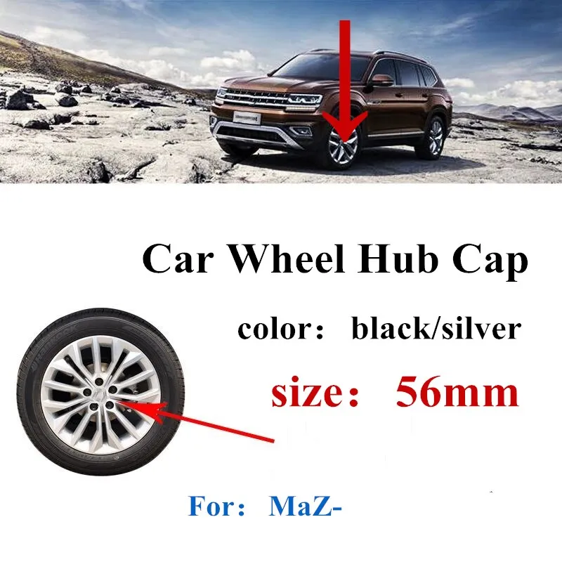 Колпачки на ступицы колеса 4 шт. 55 мм логотип эмблемы для Mazda 2 3 5 6 CX5 CX7 CX9 RX8|Эмблемы| |