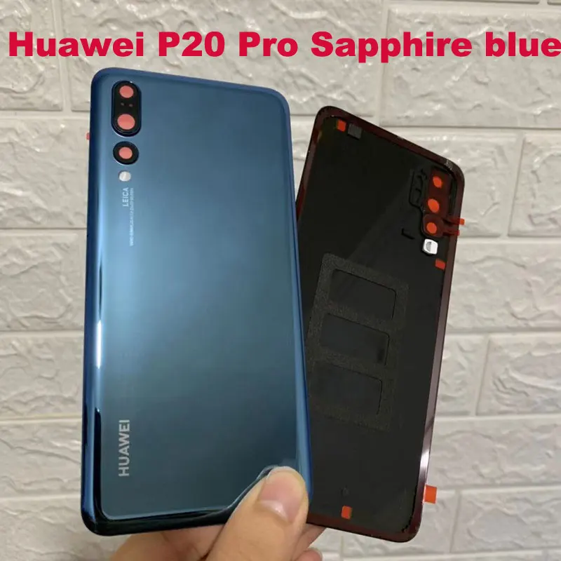 P20 Pro Blue Для huawei P20 стеклянный задний корпус для huawei P20 Pro батарея задняя крышка заднего стекла запасной чехол запасные части - Цвет: P20 Pro Blue