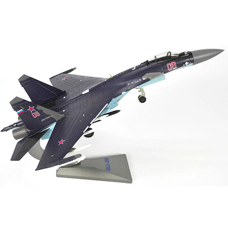 1/72 Scale Alloy Fighter Sukhoi SU-35 Multi-fighter Jet Model Russian Air Force SU35 Aircraft Toys Children Kids Gift Collection
