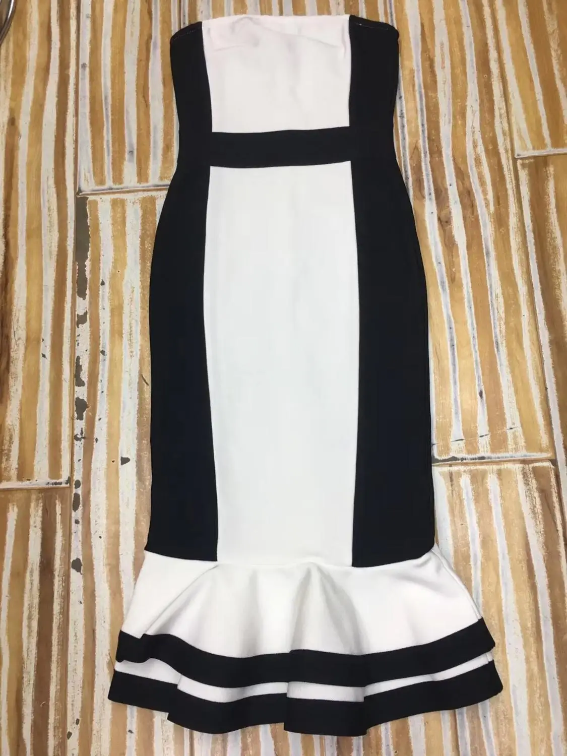 Vestidos, женское сексуальное дизайнерское плотное из вискозы, пэчворк, без бретелек, Бандажное платье, рыбий хвост, как у знаменитостей, ночное, Клубное, вечерние платья