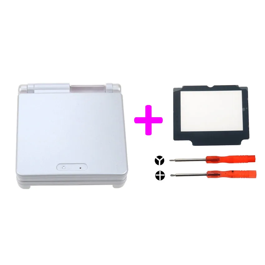 YuXi полный корпус Замена корпуса для nintendo Gameboy Advance SP для GBA SP чехол для игровой консоли с отверткой - Цвет: B
