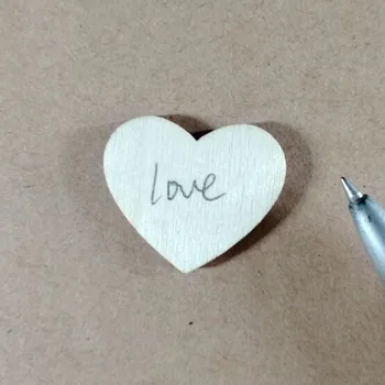 

Hot DIY Photo Frame Hanging Wall Photos Picture Frame Signature Photo Frame For Wedding Birthday Decoration Loving-Heart Wood Ch