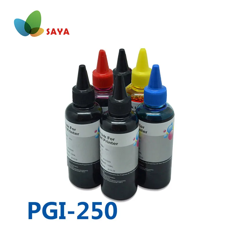 6x100ml Pgi250 Cli251 Dye Ink Refill Kit Bulk Printer Ink For Canon