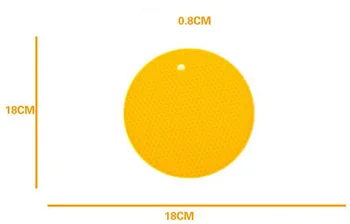 

Quevinal 200 pcs/lot silicone round Alveolate Non-Slip Heat Resistant Mat Coaster Cushion Place Mat Pot Holder Table pads