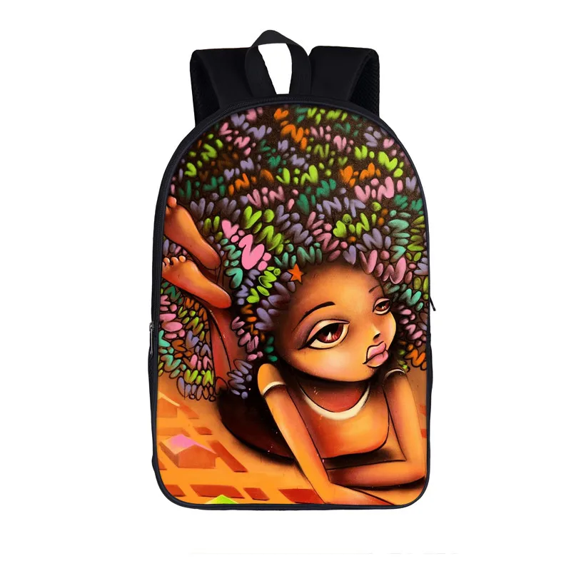 Афро-Коричневый рюкзак для мальчиков и девочек с принтом для подростков, девочек и мальчиков, Африка, детские школьные сумки для учеников, рюкзак, детский школьный рюкзак - Цвет: 16afroboys11